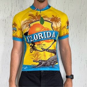 Pearl Izumi Select Men’s Florida Half Zip Cycling Jersey Small Yellow